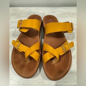 Colourful and comfortable fashionable sandals.